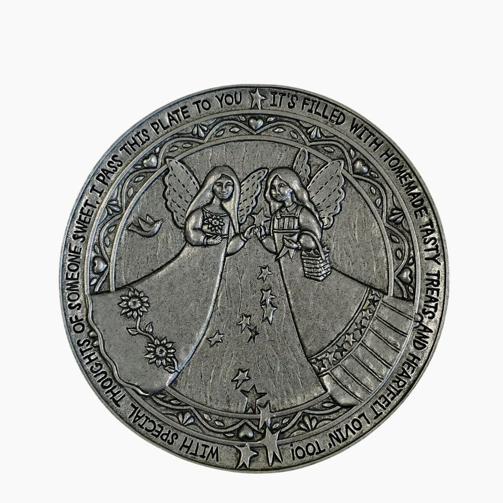 Carson Statesmetal Friendship Plate Angel Design Pass-It-On Gift USA-Made